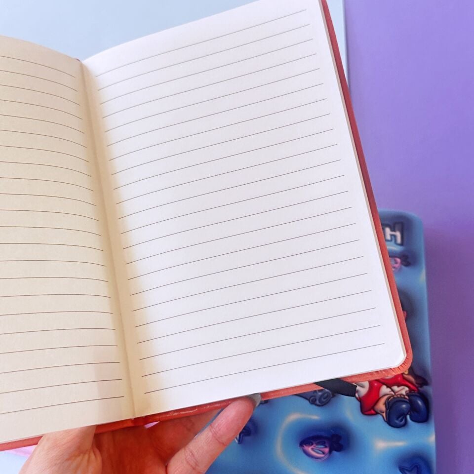 Stitch Kalın Kapak Çizgili Defter