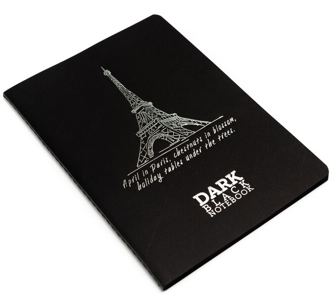 Dark Black Notebook A5 Siyah Defter