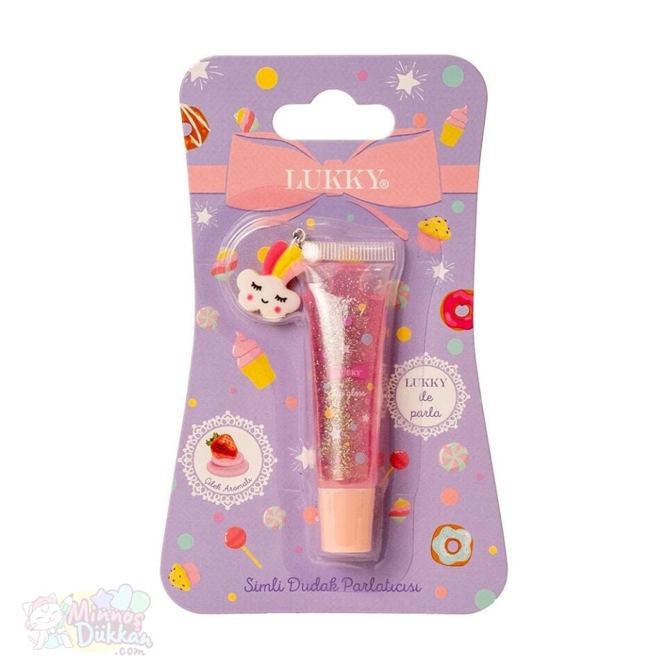 Lukky Simli Çilek Aromalı Dudak Parlatıcısı