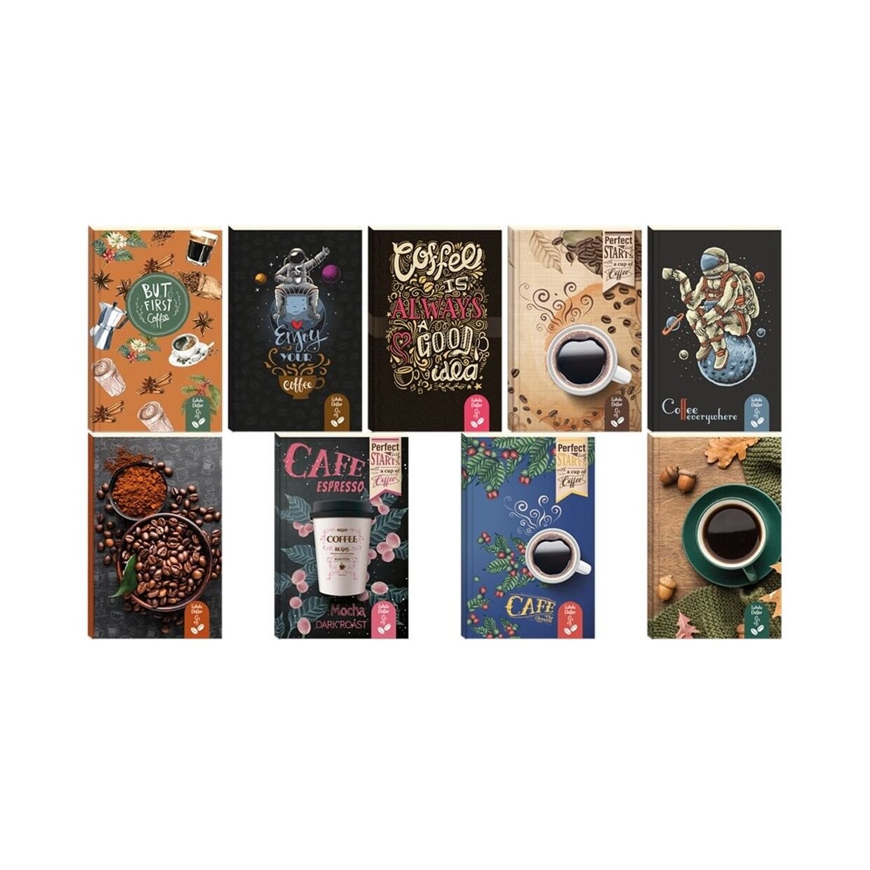 Kahve Kokulu Çizgili Defter 12,5x19,5