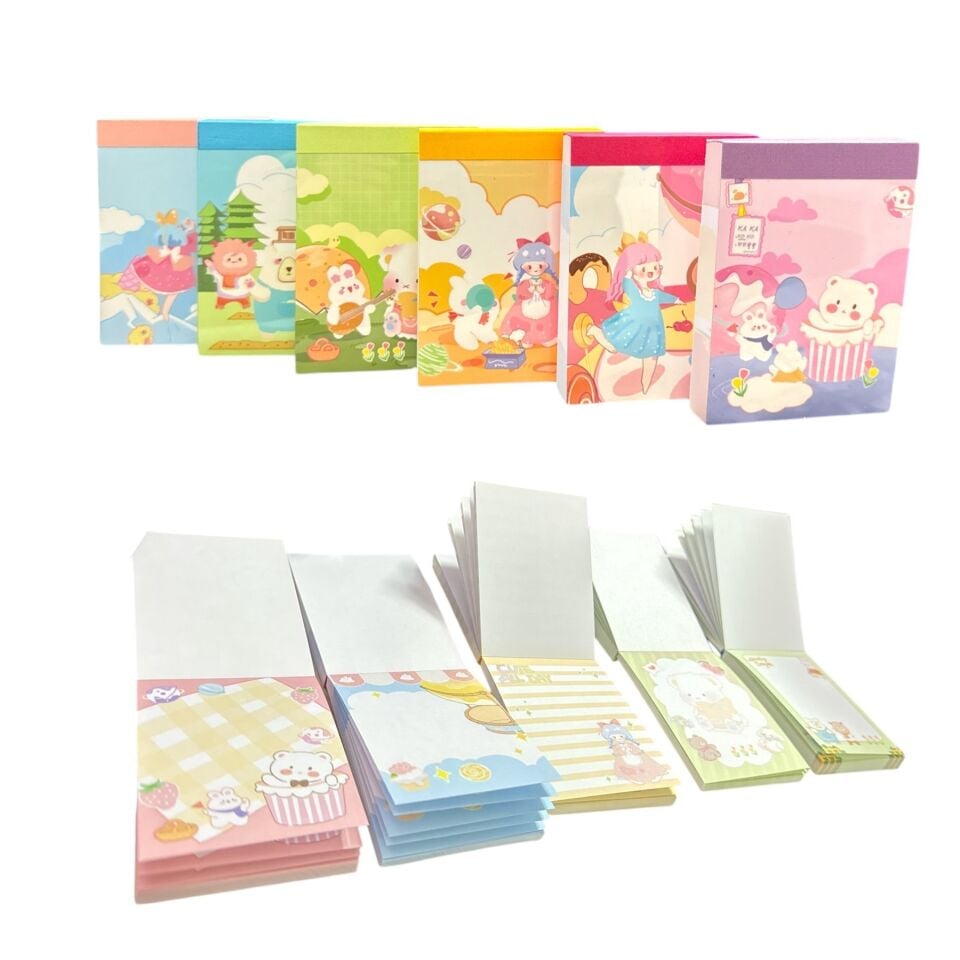 Sweet Animals İçi Desenli Mini Not Defteri