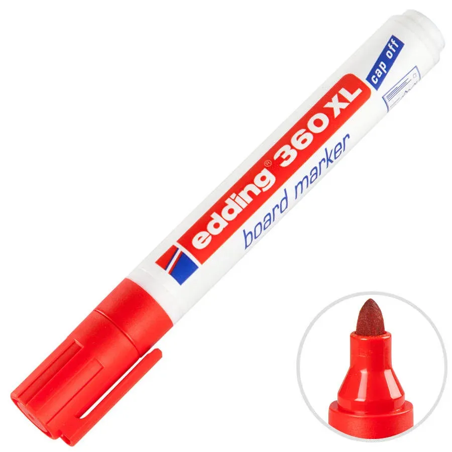 Edding 360 XL Doldurulabilir Beyaz Tahta Kalemi - Kırmızı