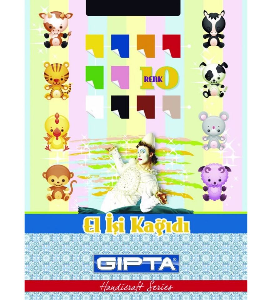 Gıpta El İşi Kağıdı 10 Renk