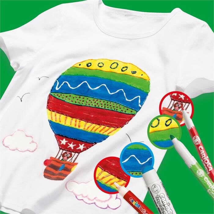 Carioca Fabric Liner 10'lu Fine Kumaş Tekstil Kalem Seti
