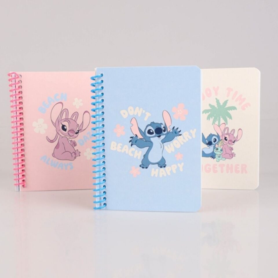 Stitch 80 Yaprak Çizgili Not Defteri 10x19