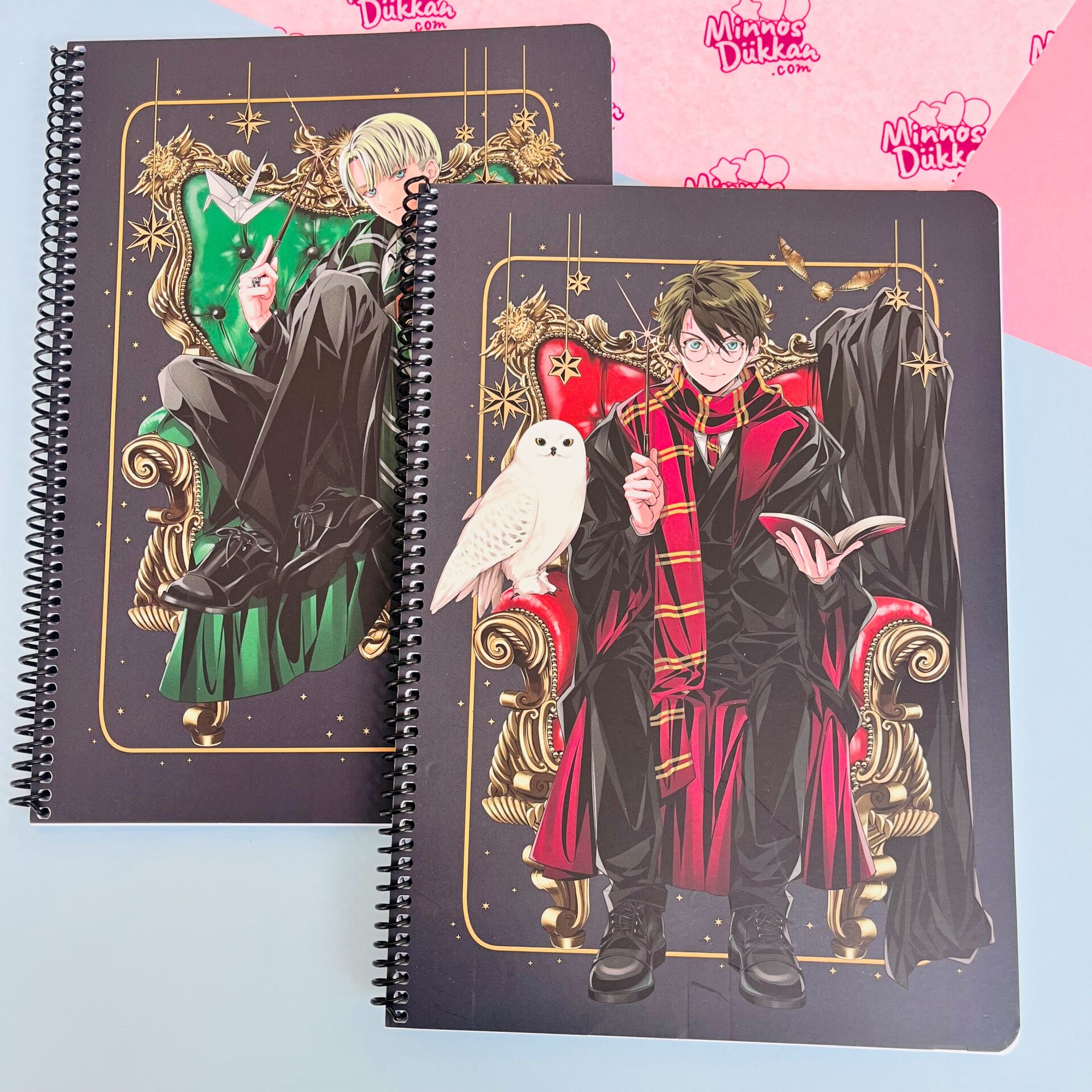 Harry Potter 80 Yaprak Kareli Spiralli Defter A4