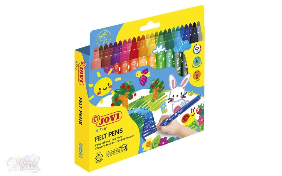 Jovi Maxi Yıkanabilir Keçeli Kalem 24 Renk