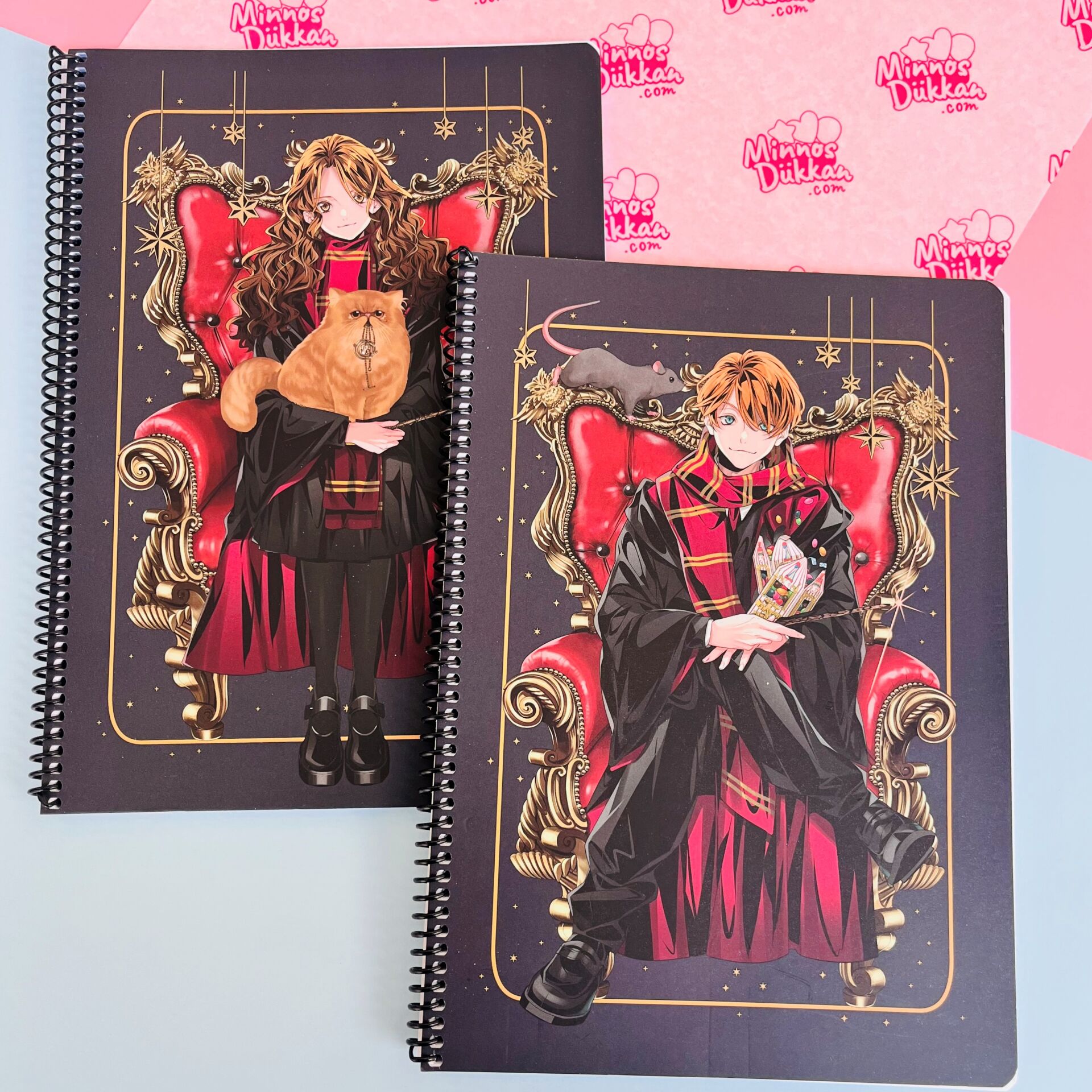 Harry Potter 80 Yaprak Çizgili Spiralli Defter A4