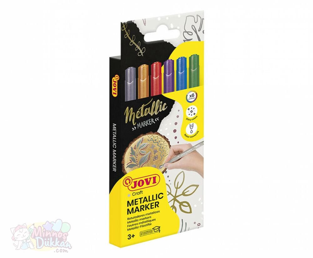 Jovi Metalik Marker 6'lı