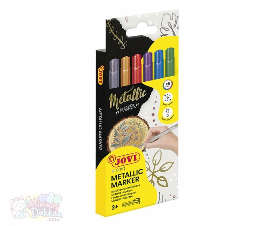 Jovi Metalik Marker 6'lı