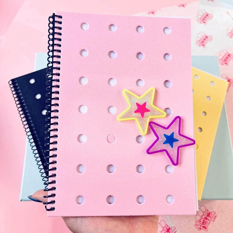 Keskin Color Fun 80 Yaprak Kareli Charm Takılabilen Defter A4