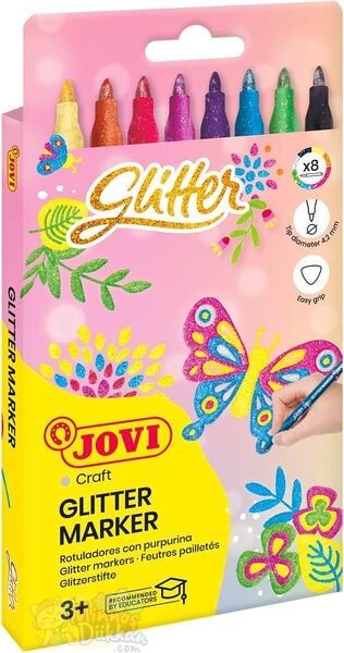 Jovi Glitter Marker 8 Renk
