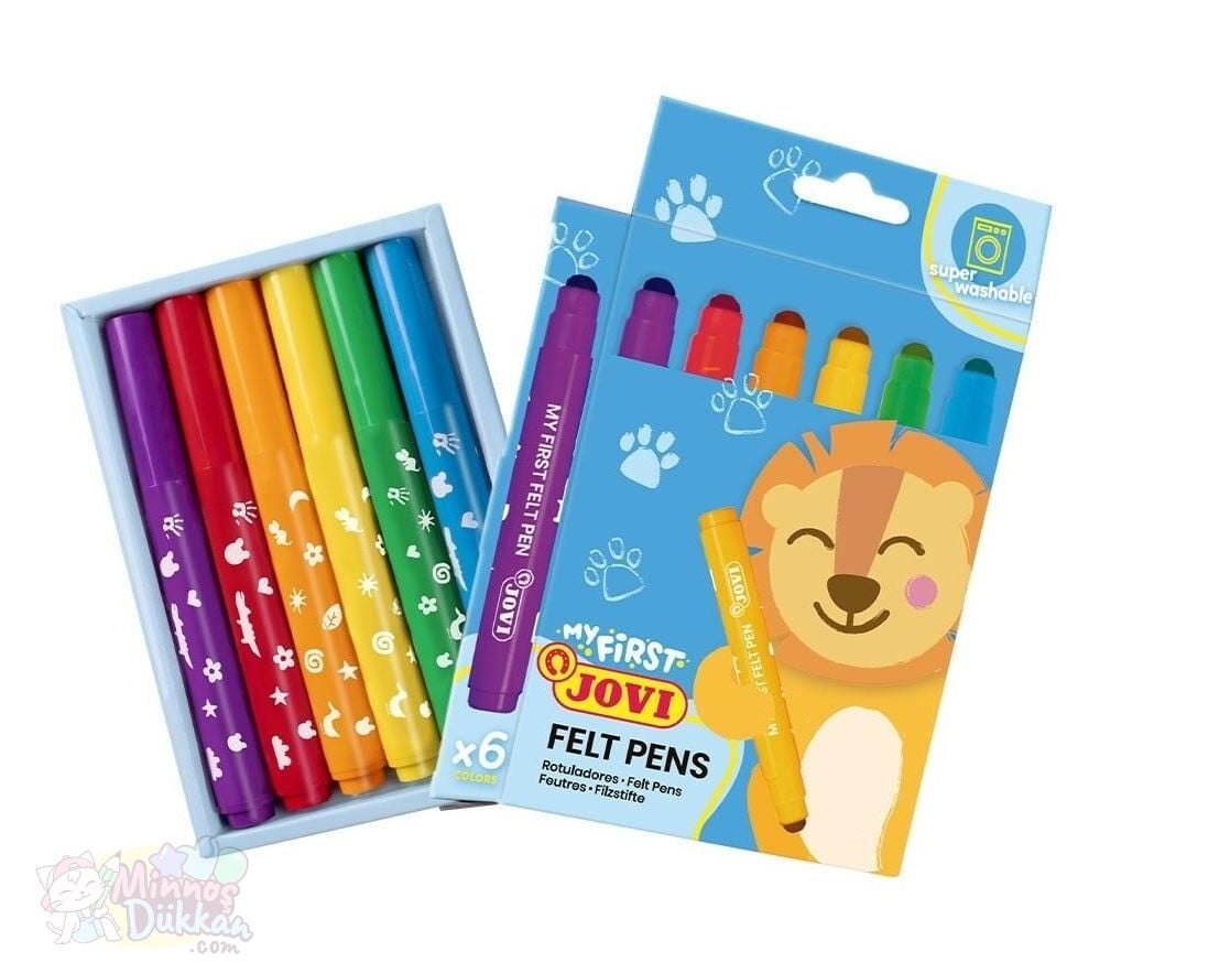 Jovi My First Jumbo Baby Yıkanabilir Keçeli Kalem 6 Renk