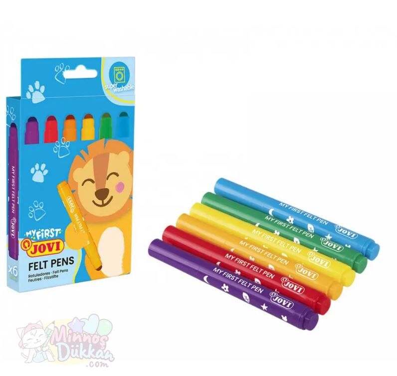 Jovi My First Jumbo Baby Yıkanabilir Keçeli Kalem 6 Renk