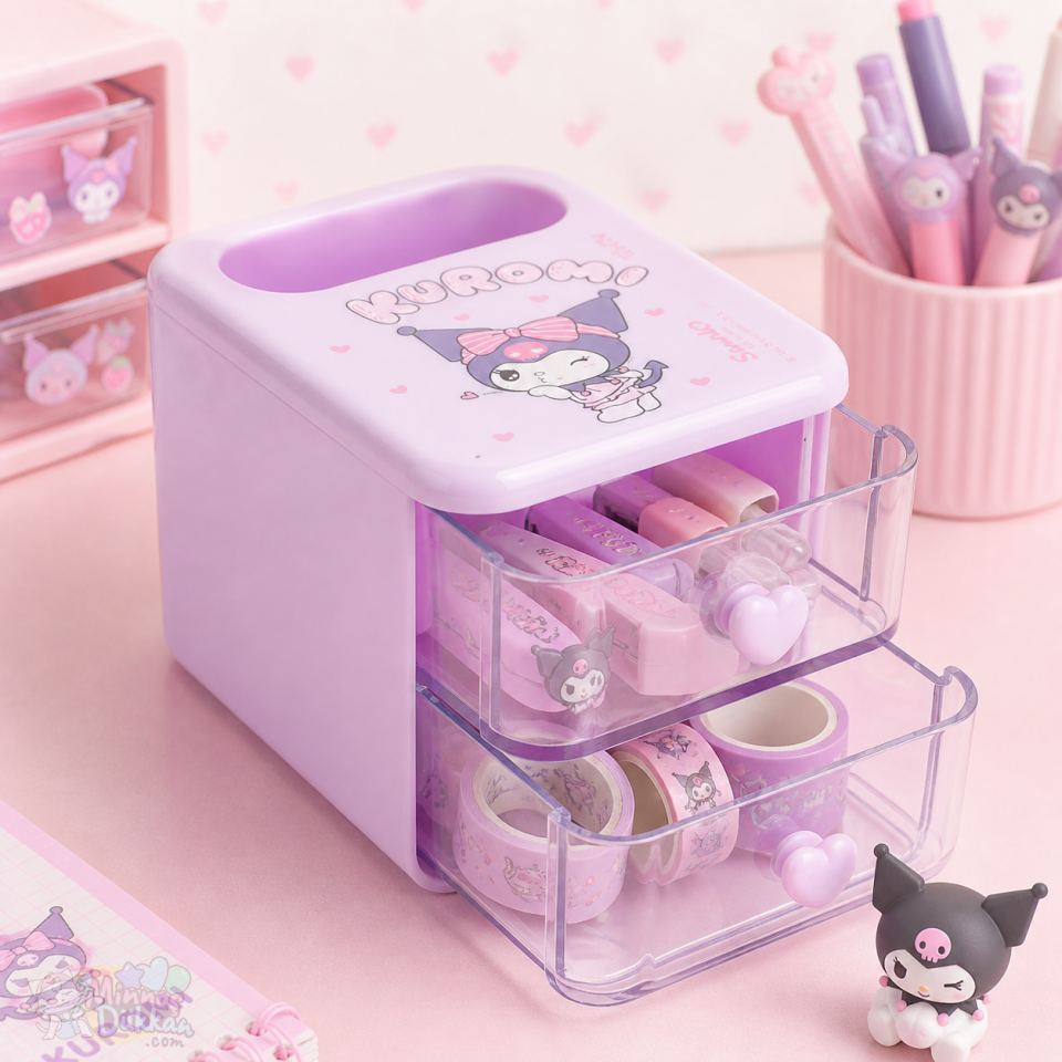 Kuromi Çekmeceli Mini Organizer