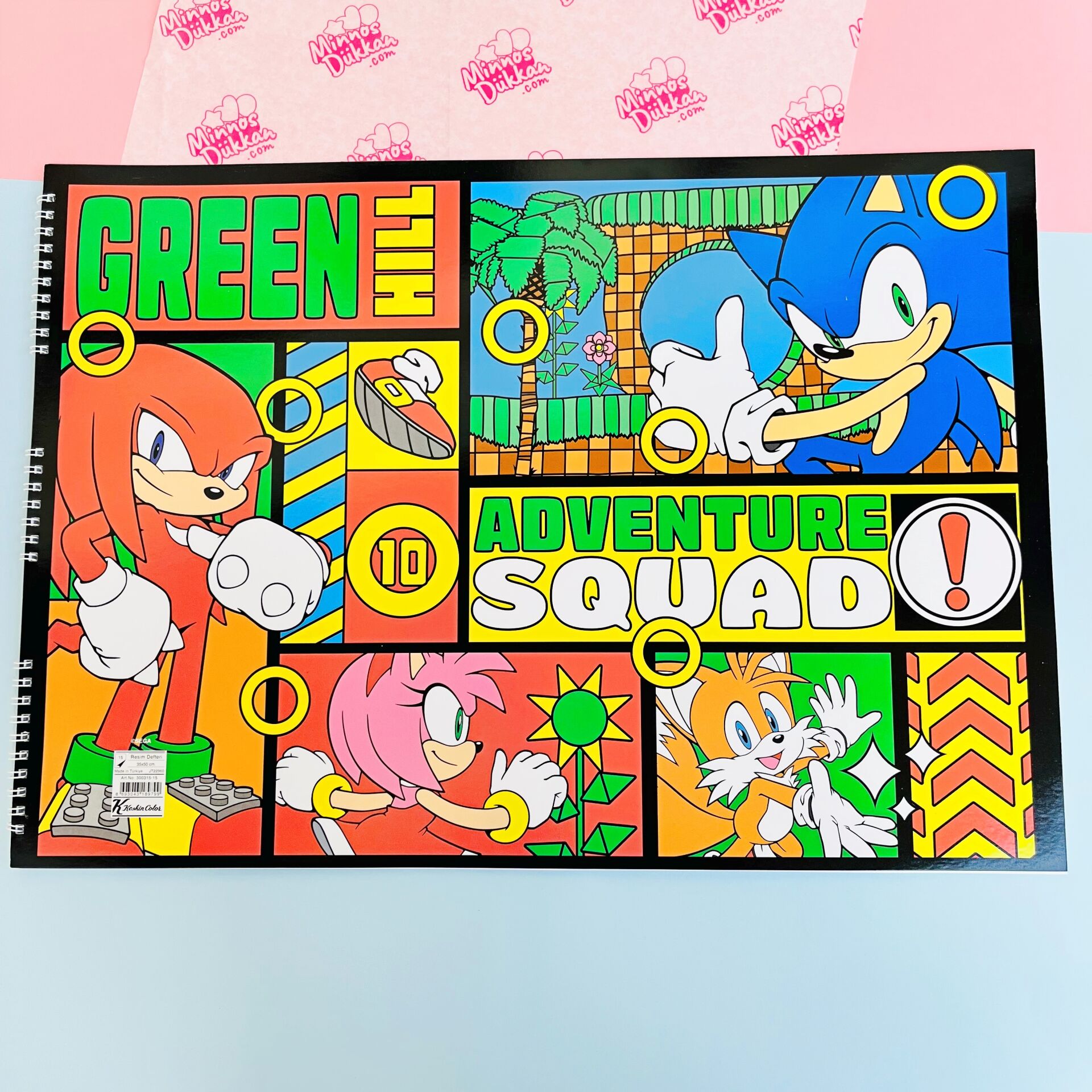 Sonic Resim Defteri 35x50 15 Yaprak