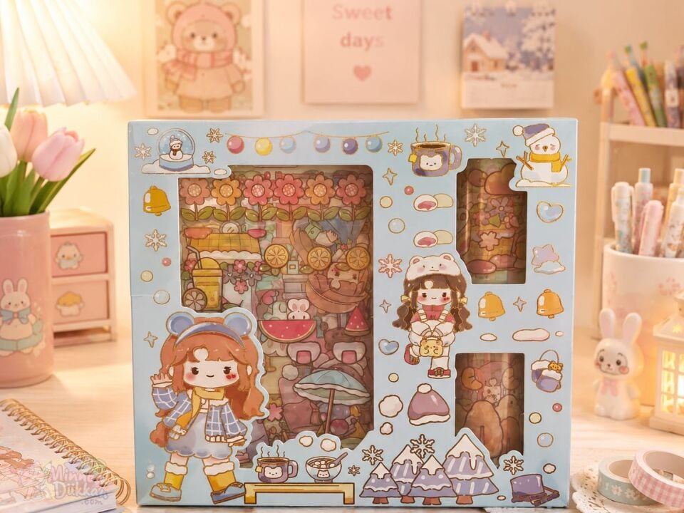 Unick Color Love Girl Sticker Set