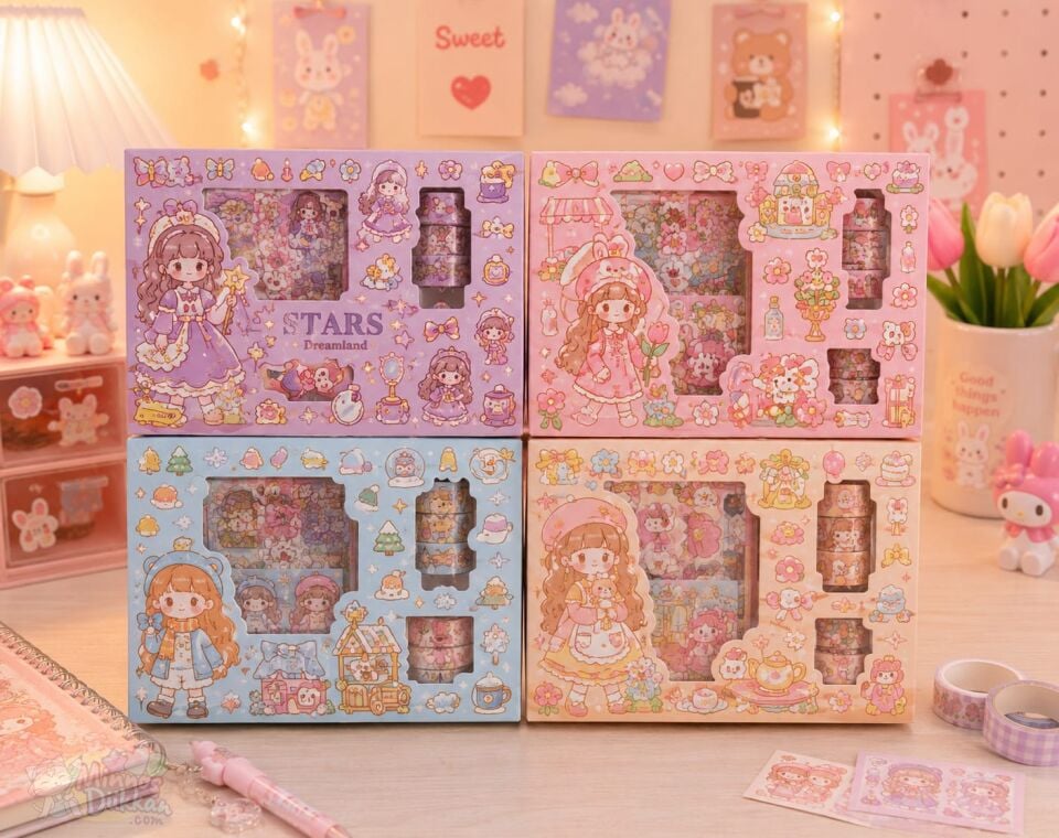 Unick Color Love Girl Sticker Set