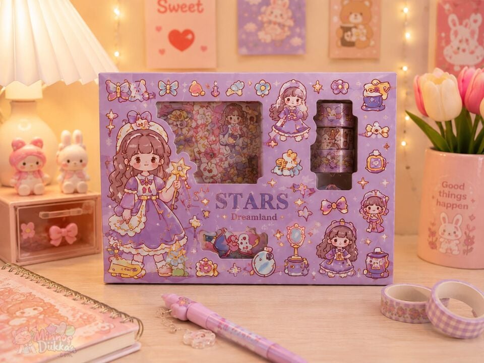 Unick Color Love Girl Sticker Set