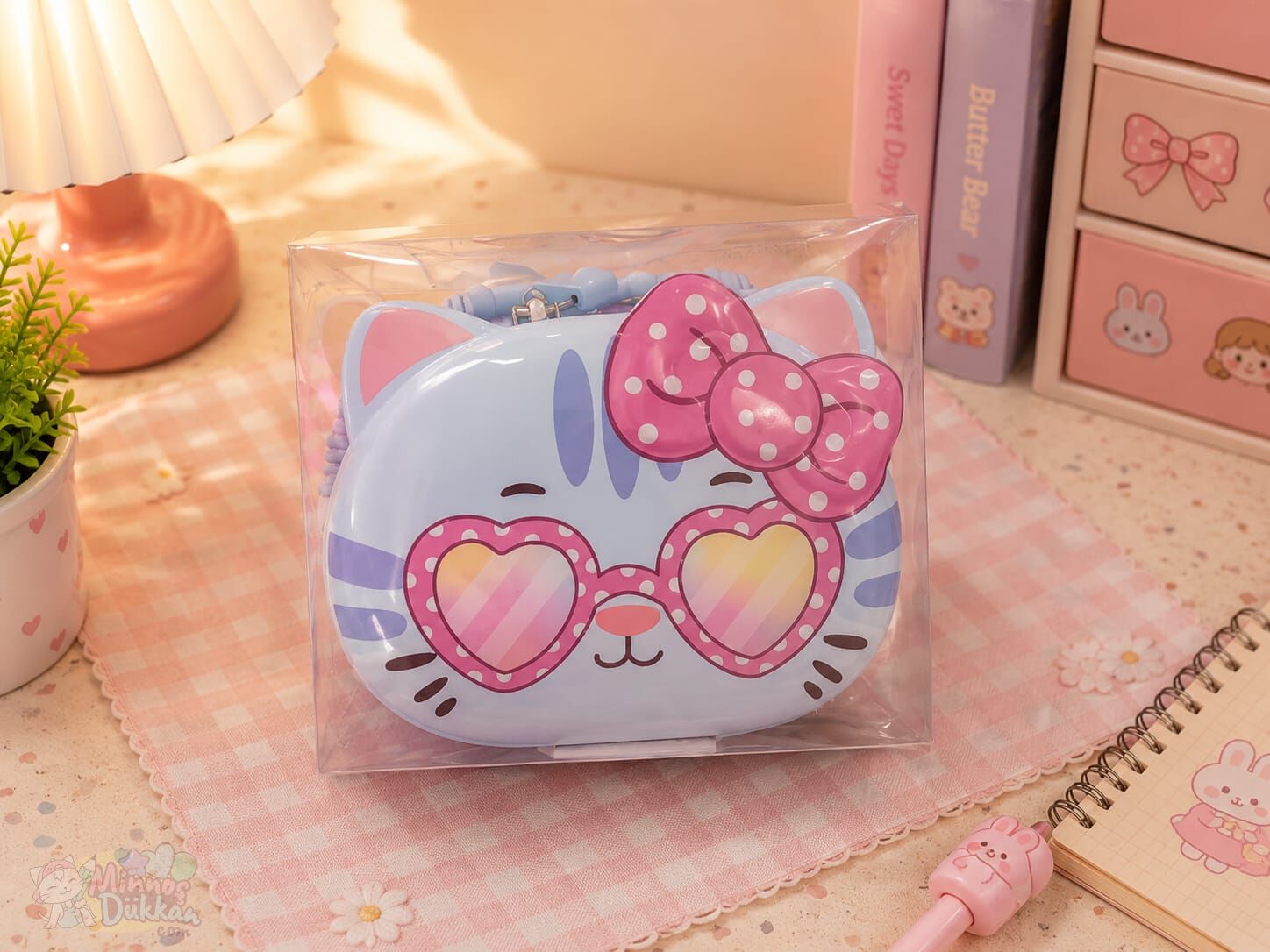 Gitzen Cute Kitty Metal Kilitli Kumbara