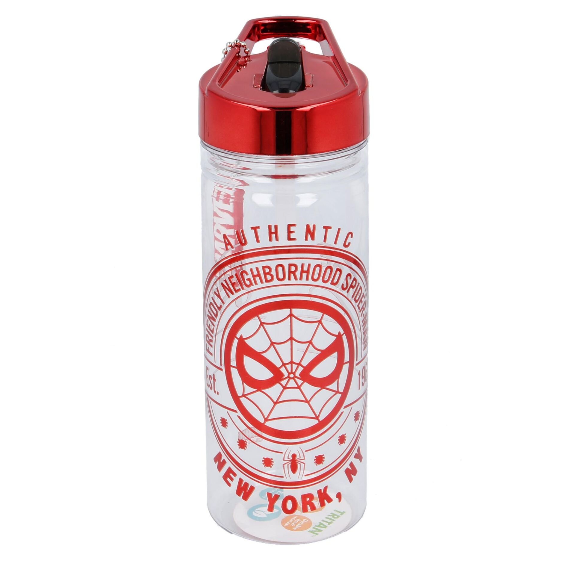Spiderman Kırmızı Premium Tritan Matara 620 ML