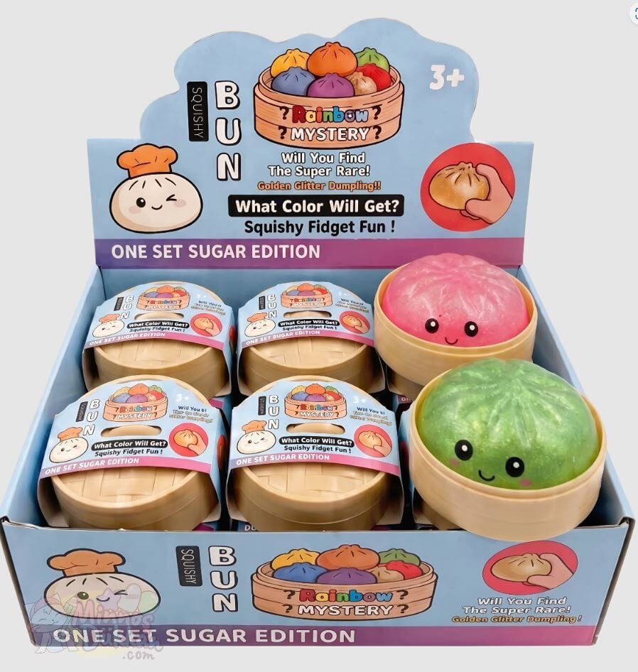 Dumpling Squishy Büyük Boy Simli Maymuncuklu
