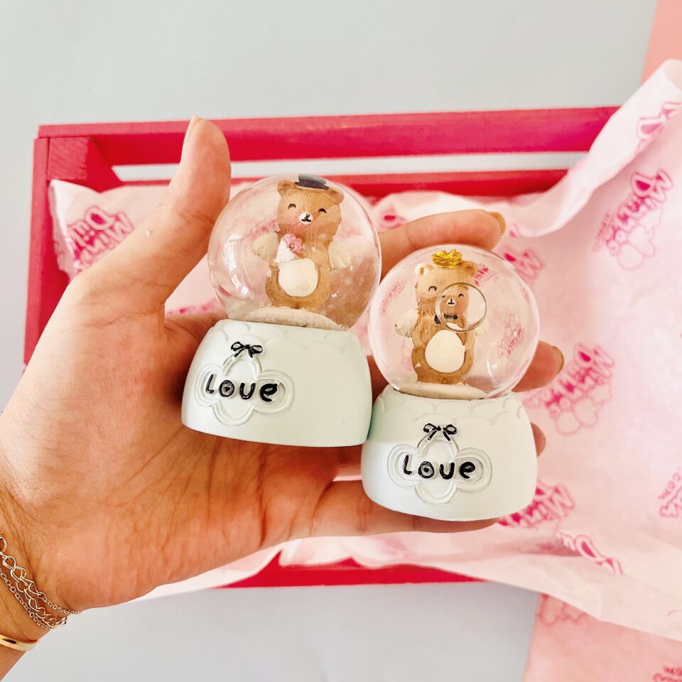 Melek Mini Işıklı Kar Küresi