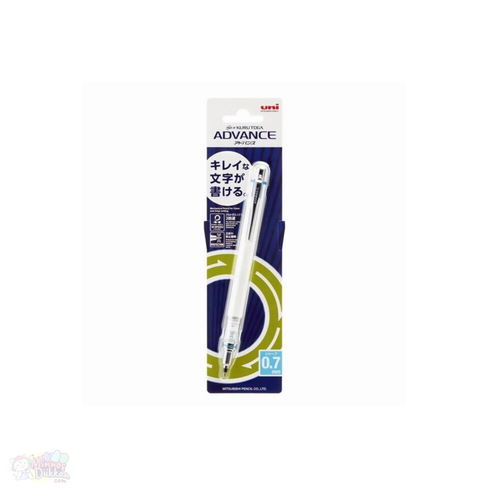 Uniball Kuru Toga Advance 0.7 mm Mekanik Kurşun Kalem Beyaz