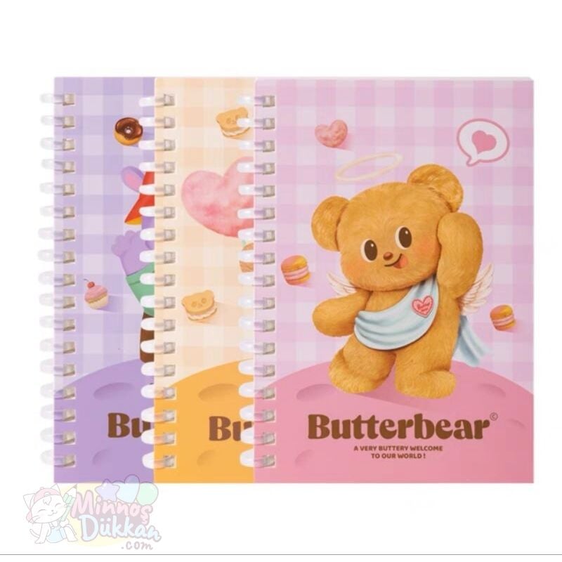 Deli Butter Bear 152x105mm 80 yp Spiralli Not Defteri