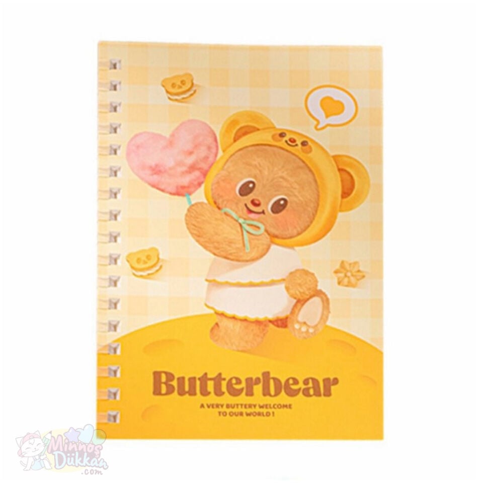 Deli Butter Bear 152x105mm 80 yp Spiralli Not Defteri