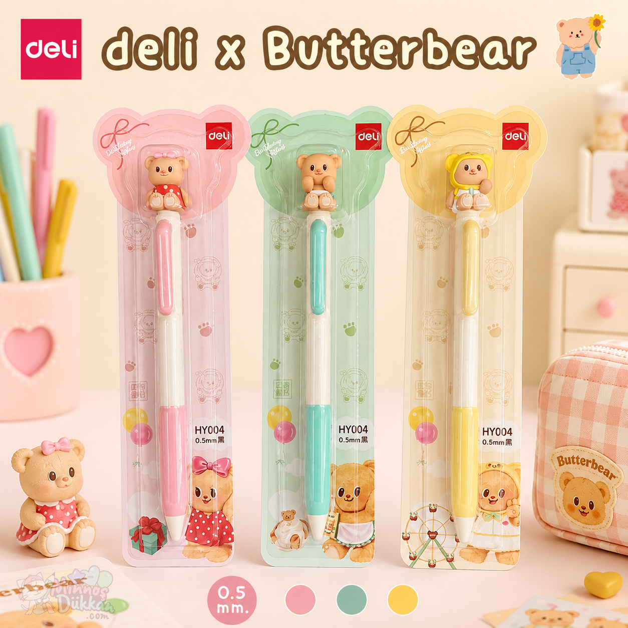 Deli Butterbear Jel Tükenmez Kalem 0.5mm