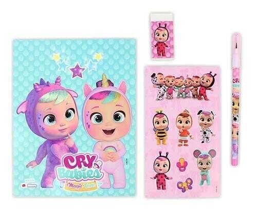 Cry Babies Tüylü Çantalı Kırtasiye Seti