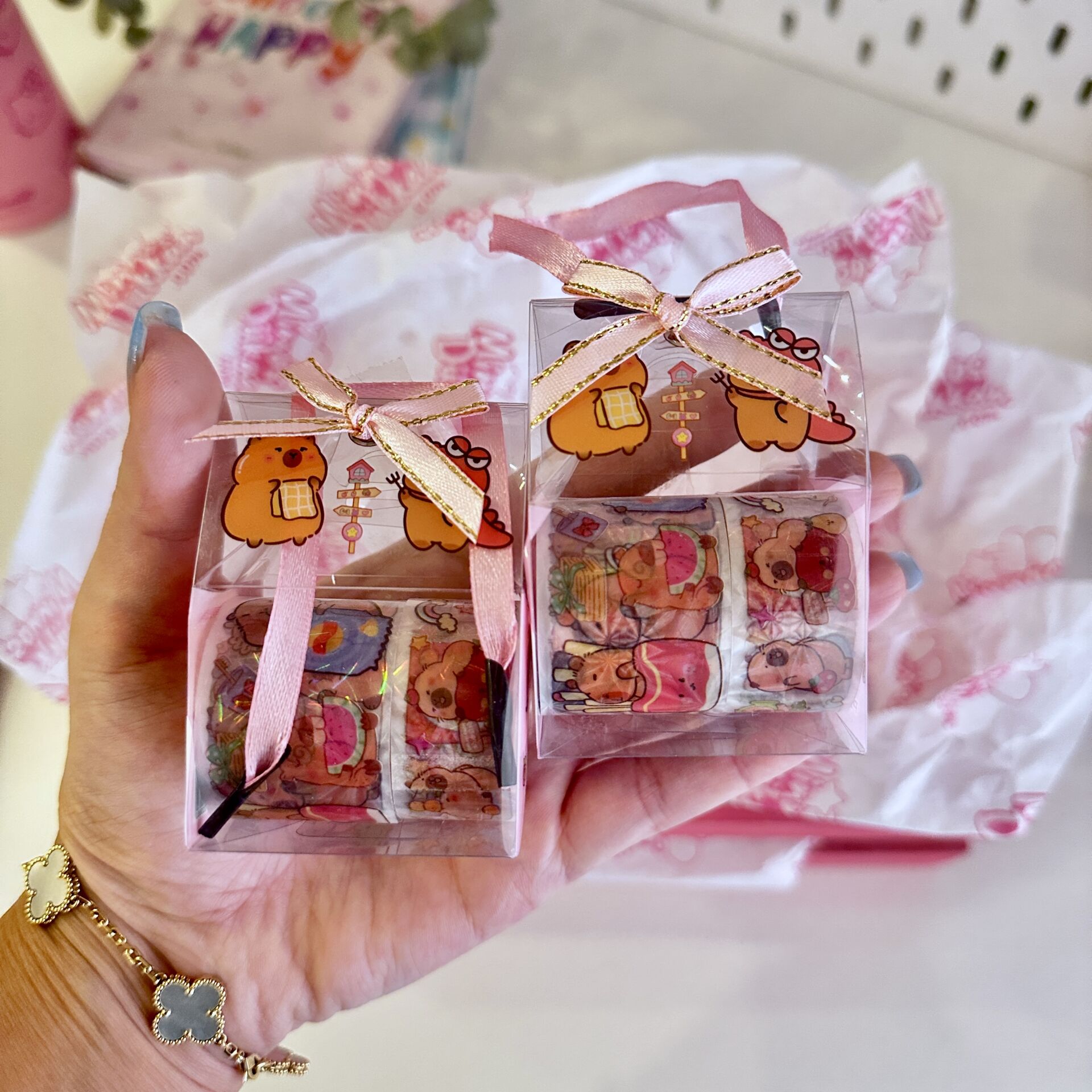 Capybara Bant Sticker Set Hediye Kutulu