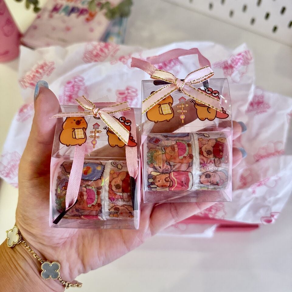 Capybara Bant Sticker Set Hediye Kutulu