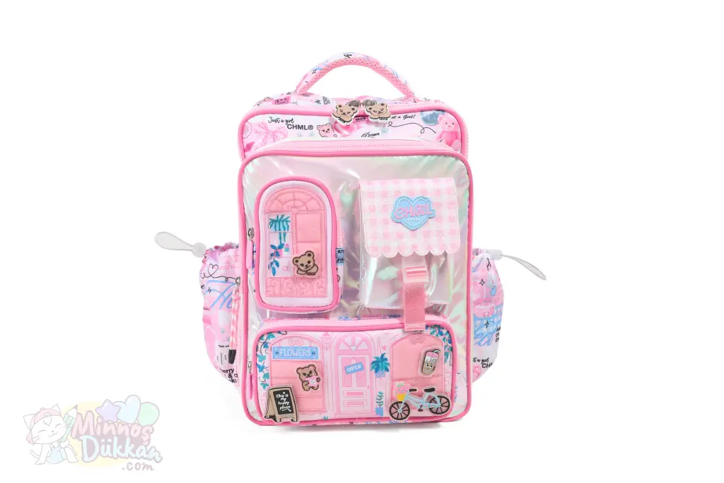 Chimola My Collection My House Pembe Sırt Çantası 16 inç