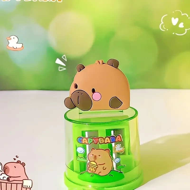 Capybara Tepeli 2li Kalemtraş