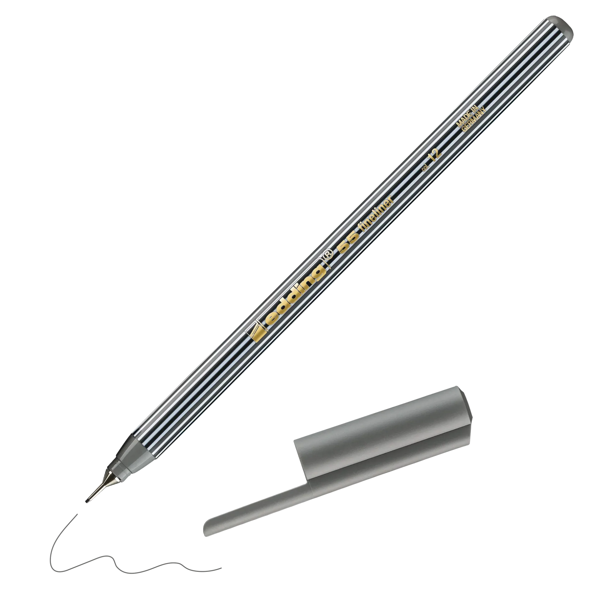 Edding 55 Finepen - 12 Gri