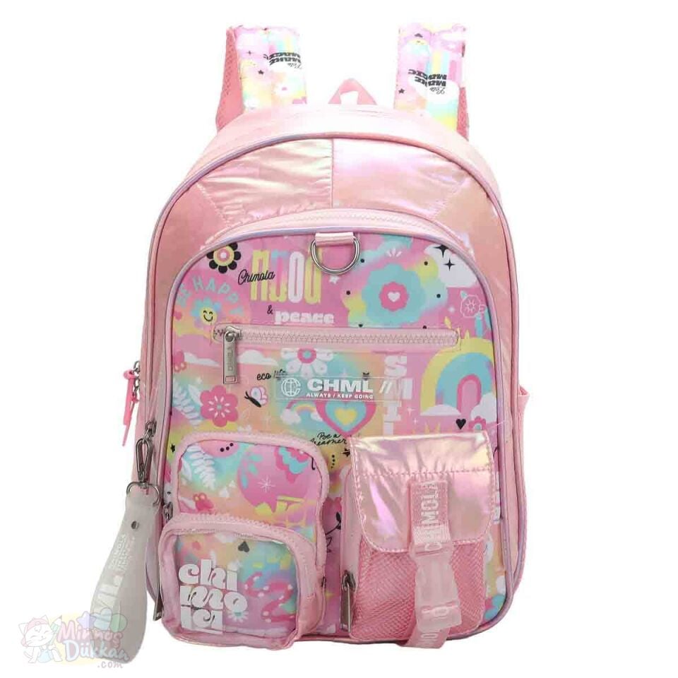 Chimola Toy New World Pink Sırt Çantası 17inç