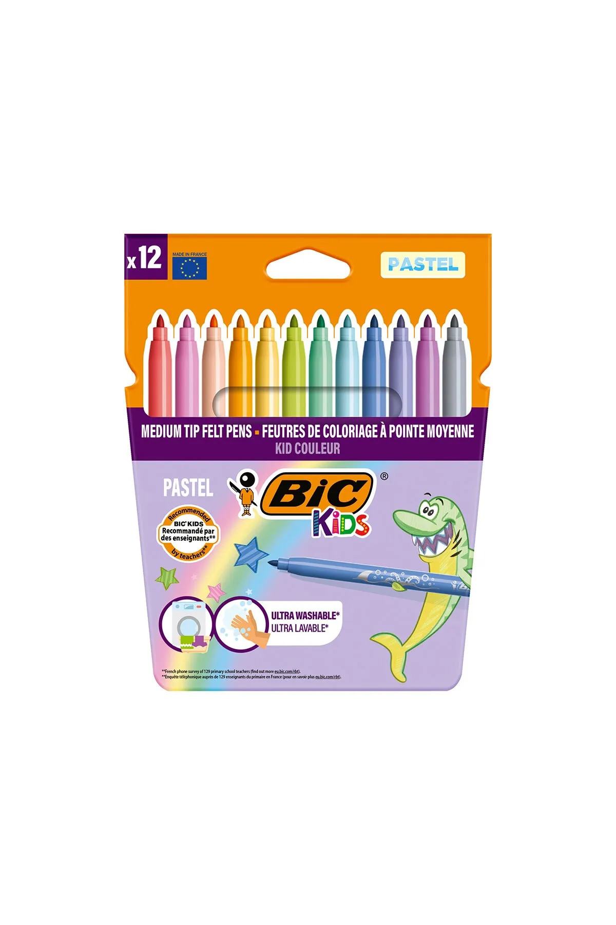Bic Kids Couleur Pastel 12 Renk Keçeli Boya Kalemi