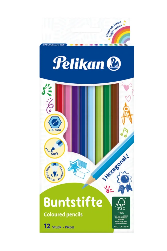 Pelikan Buntstifte Kuru Boya 12 Renk