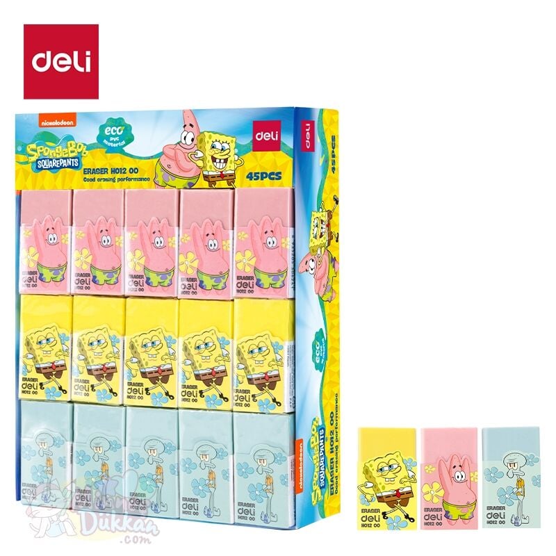 Deli Sünger Bob Renkli Silgi