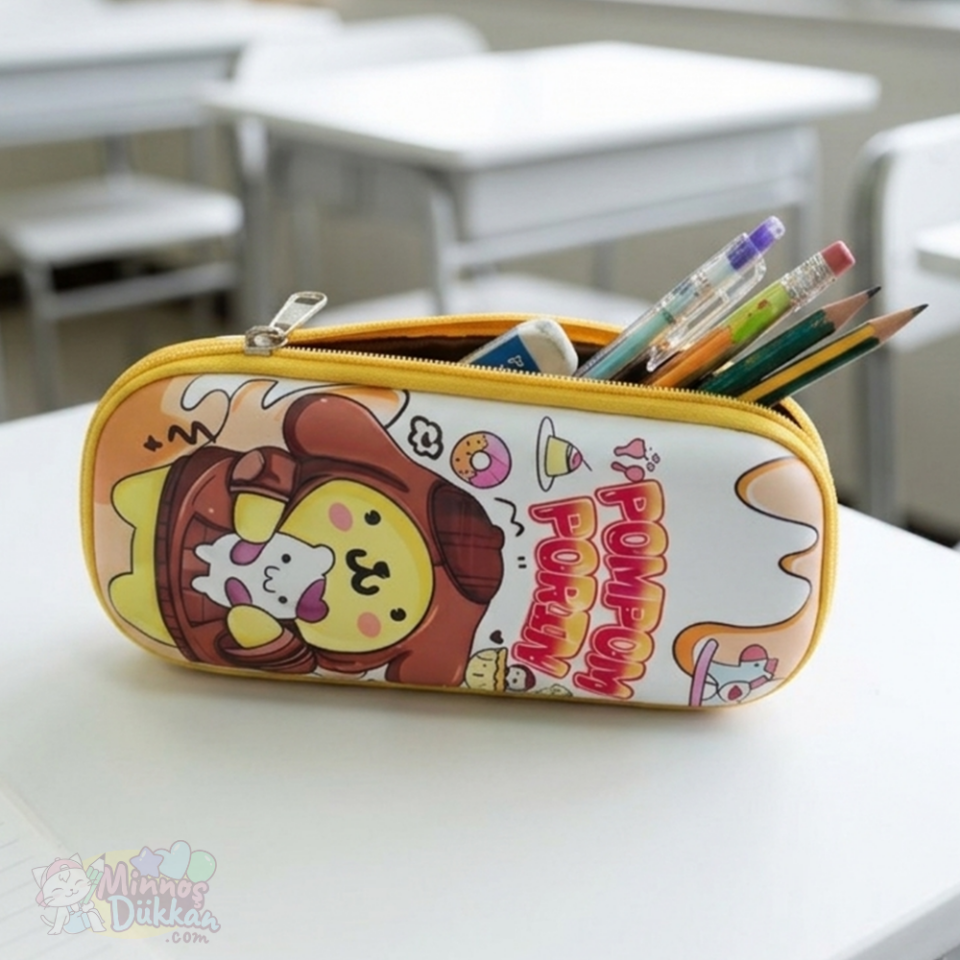Puppy Kabartmalı Eva Kalem Çantası Dar