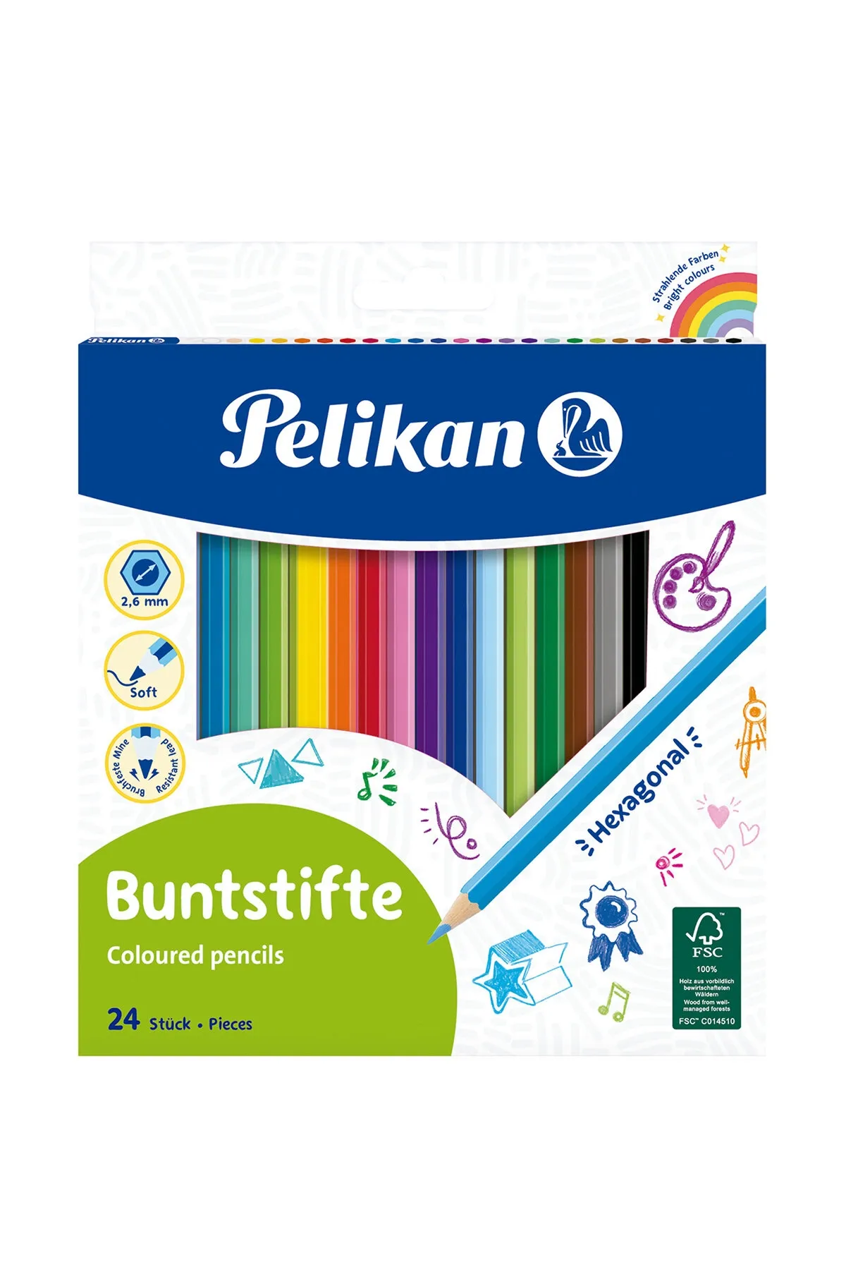 Pelikan Buntstifte Kuru Boya 24lü
