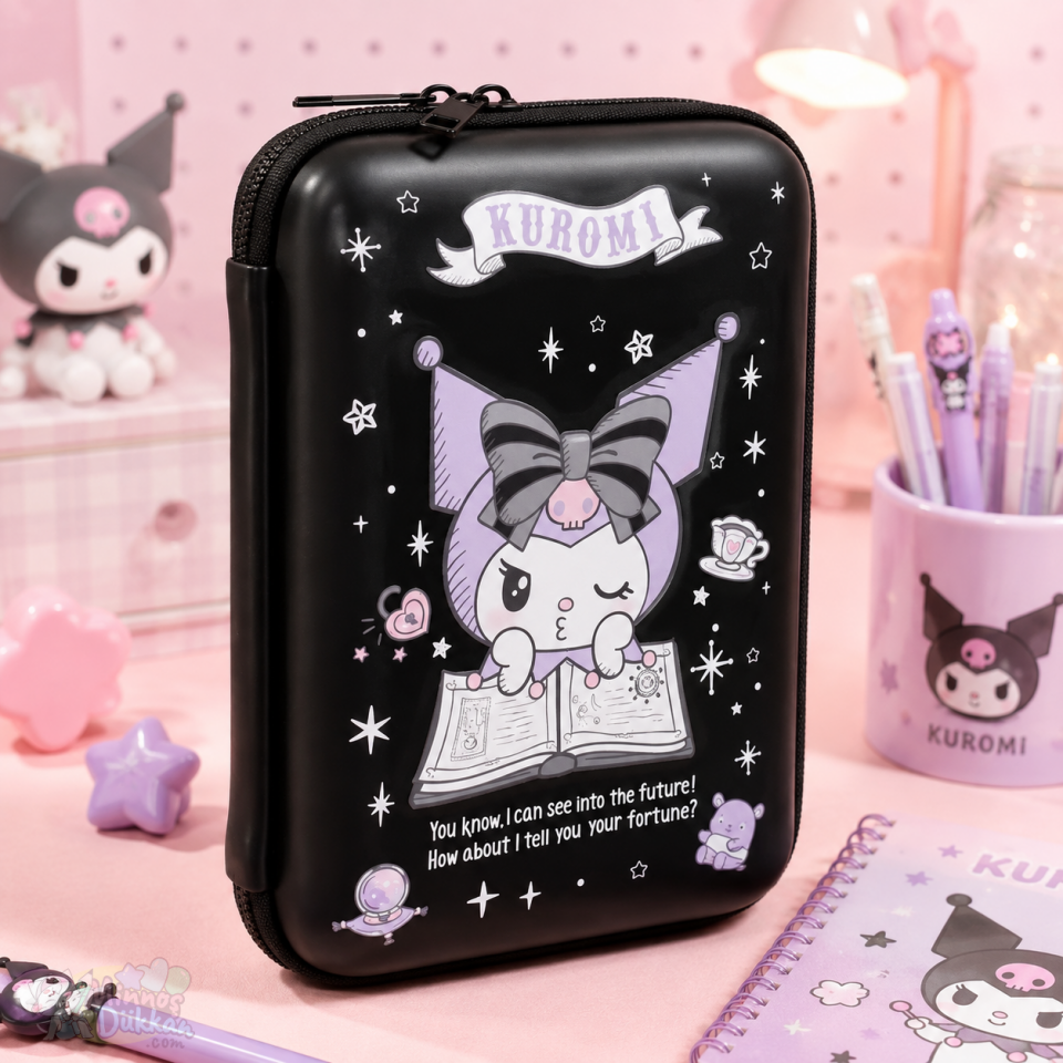 Kuromi Kabartmalı Kalem Çantası - 3328