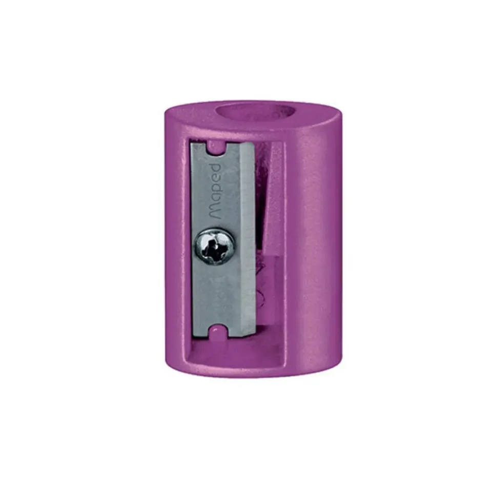 Maped Pembe Metal Tek Gözlü Kalemtraş