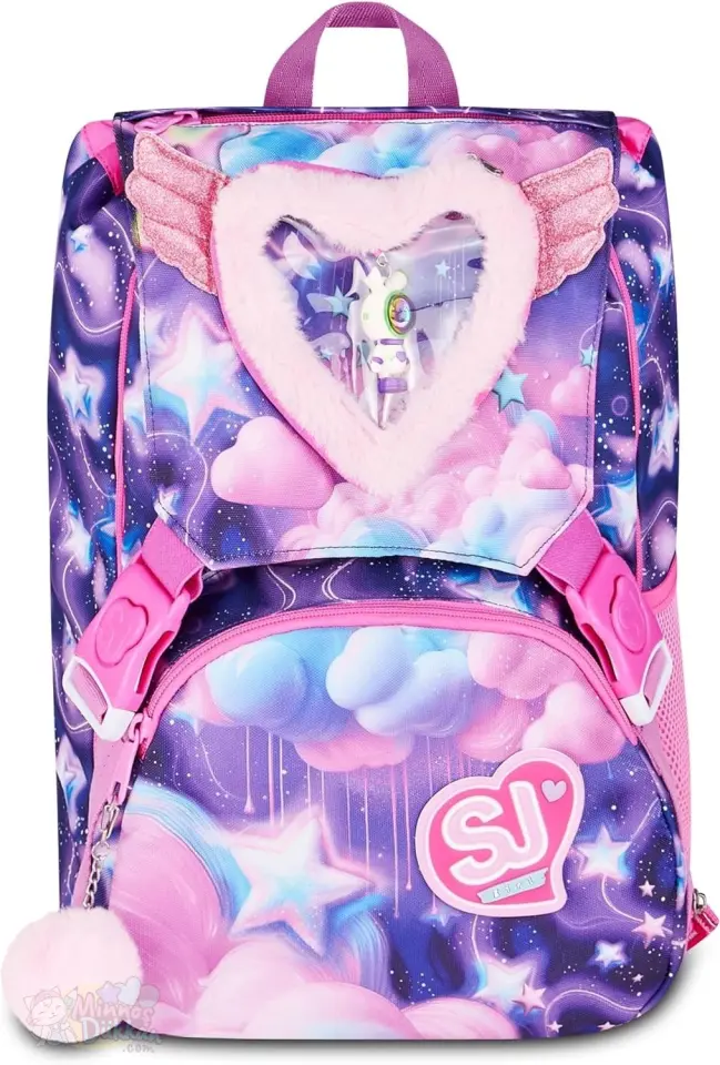 Sj Gang Fluffy Pink Kız Sırt Çantası