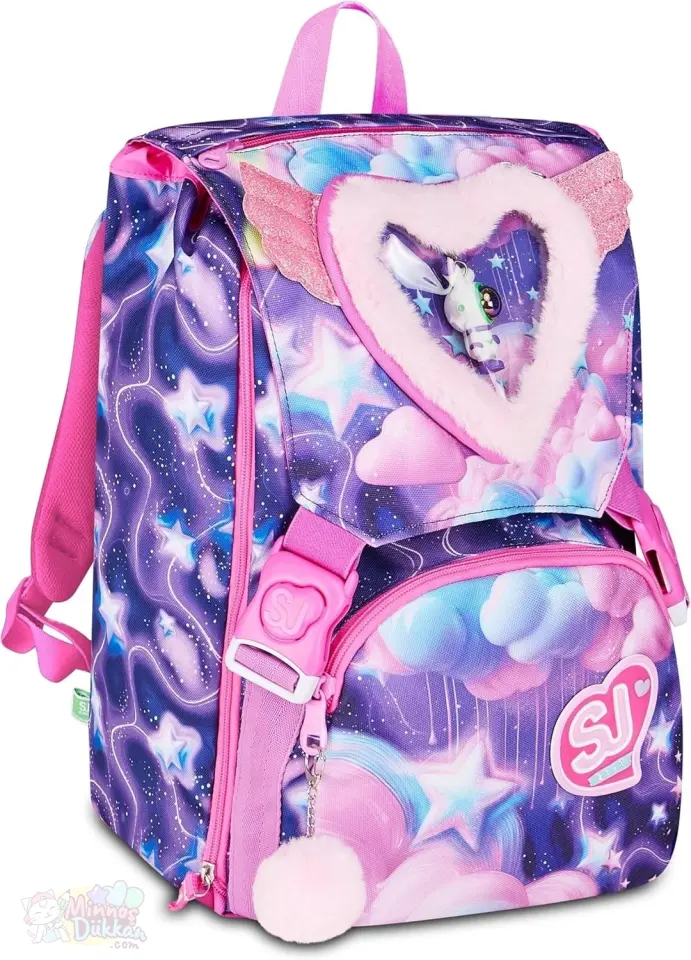 Sj Gang Fluffy Pink Kız Sırt Çantası