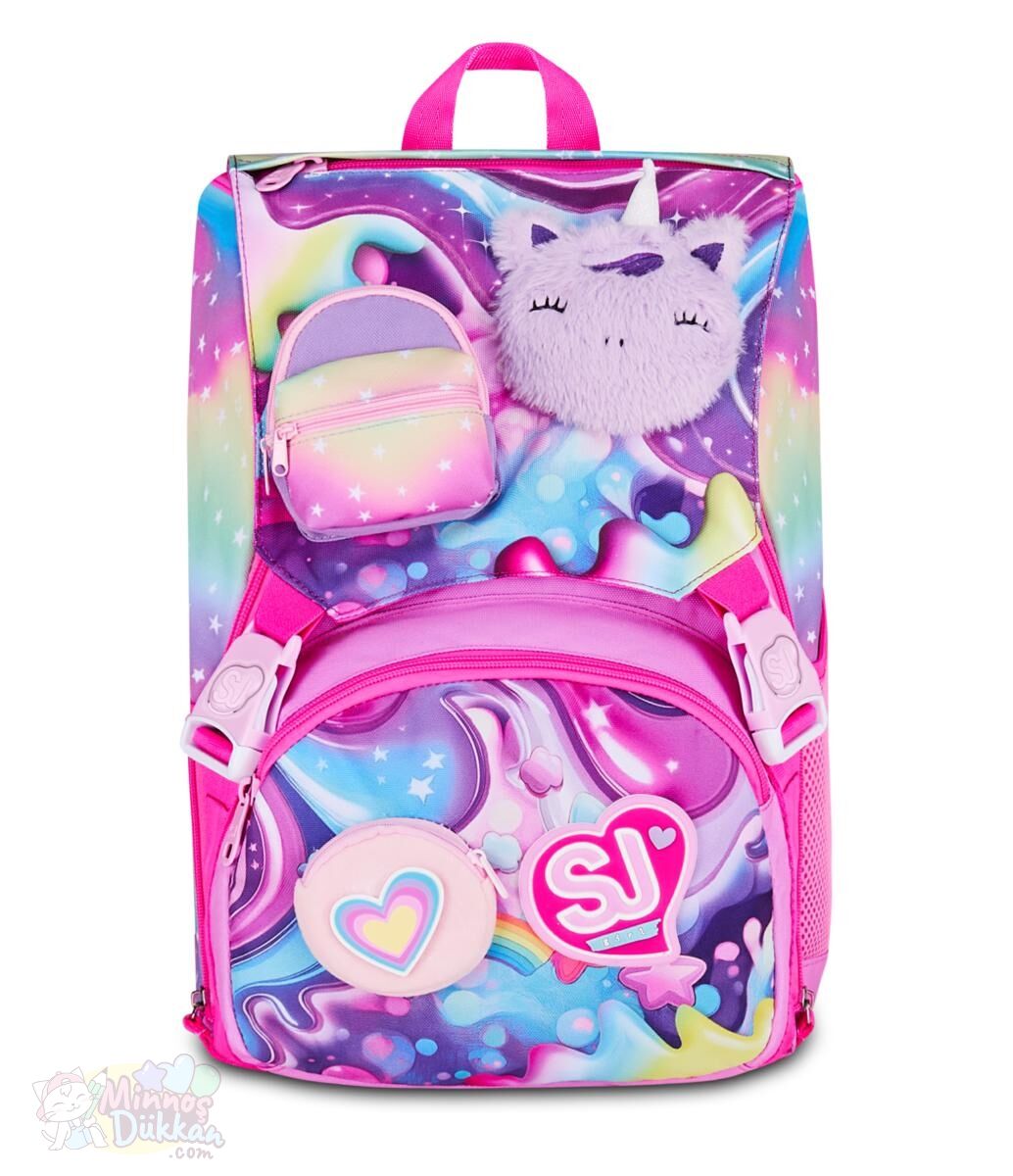 Sj Gang Soft Pouch Genişletilebilir Kız Sırt Çantası