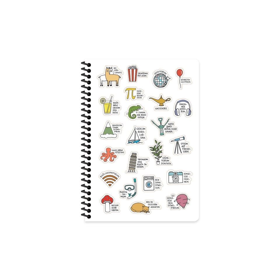 Hisli Şeyler Akademik Ajanda Spiralli 2025 -2026- A5 - Düşünüyorum Öyleyse