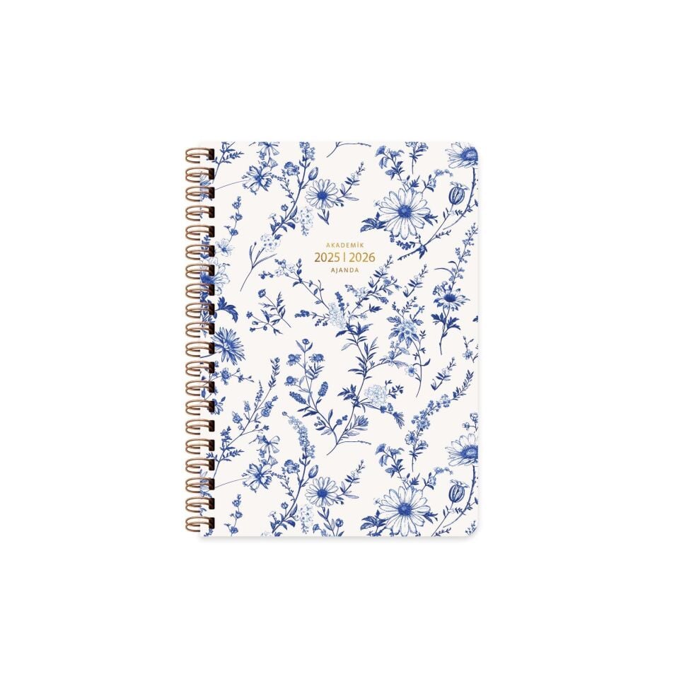 Akademik Ajanda Spiralli 2025 -2026- 17x24 - Tuval